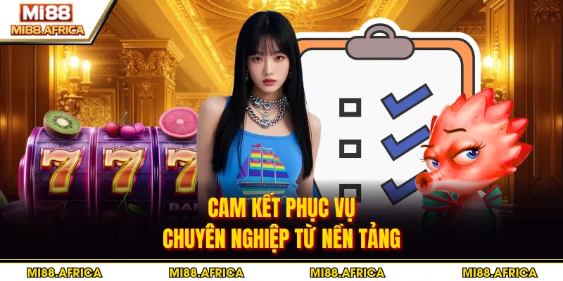 Điều khoản và điều kiện 3 Cam kết phục vụ chuyên nghiệp từ nền tảng